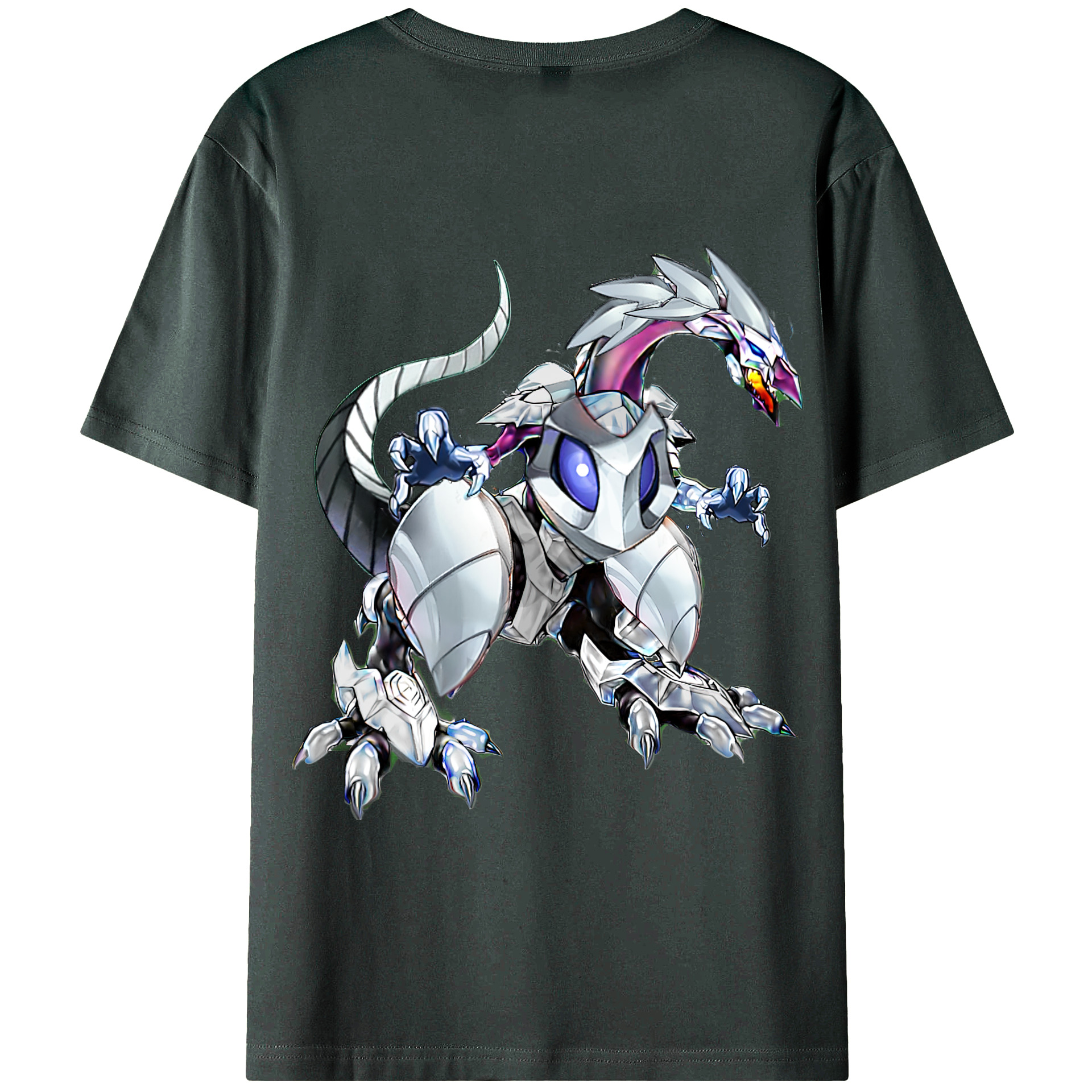 （画像用） 遊☆戯☆王 Yu-Gi-Oh! 綿100％ メンズ半袖Tシャツ（バックプリント） 通気性